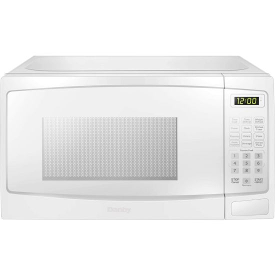 Picture of Danby 1.1 cuft White Microwave - 1.1 ft� Capacity - Microwave - 10 Power Levels - 1000 W Microwave Power - 12.40in Turntable - 120 V AC - 15 A Fuse - Countertop - White