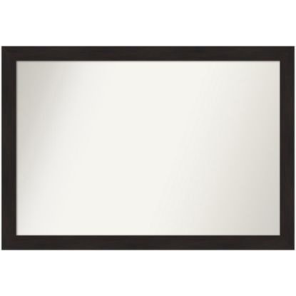 Picture of Amanti Art Narrow Non-Beveled Rectangle-Framed Bathroom Wall Mirror, 27-1/2in x 39-1/2in, Furniture Espresso