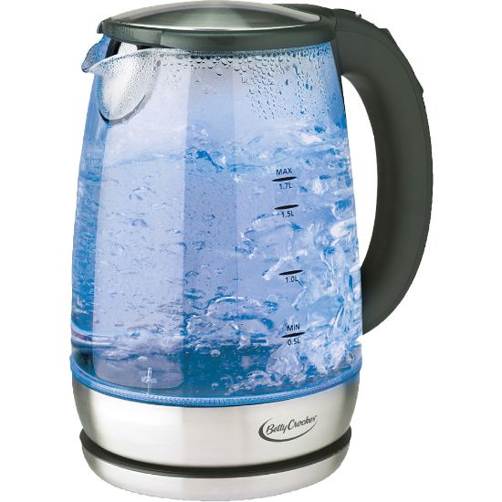 Picture of Betty Crocker Electric Tea Kettle, 1.7L, Silver