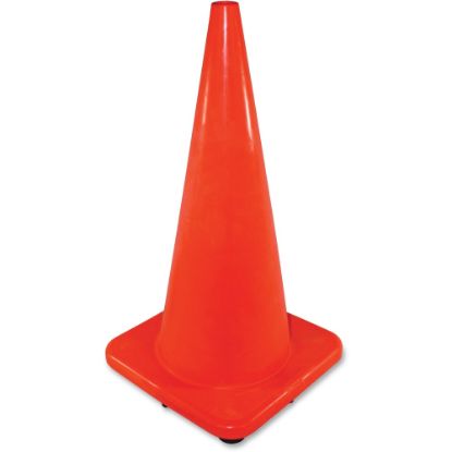 Picture of Impact Slim Safety Cone - 6 / Carton - 51.7in Width x 28in Height - Cone Shape - Rugged - Orange