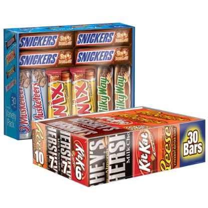 Picture of Hersheys Chocolate Full-Size Variety Pack/Mars Chocolate Full-Size Variety Pack Bundle