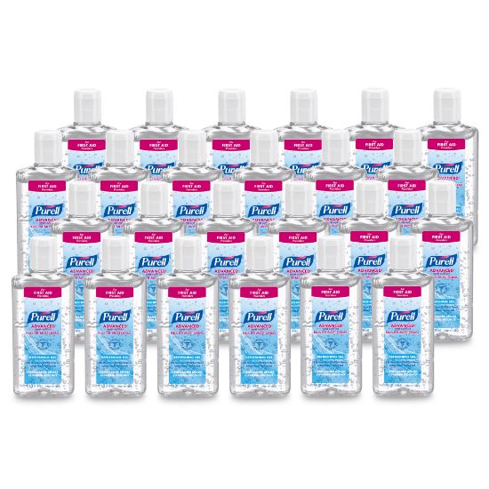 Picture of PURELL Advanced Hand Sanitizer Refreshing Gel for First Aid Providers, 4 fl oz Flip-Cap Bottle (Pack of 24)