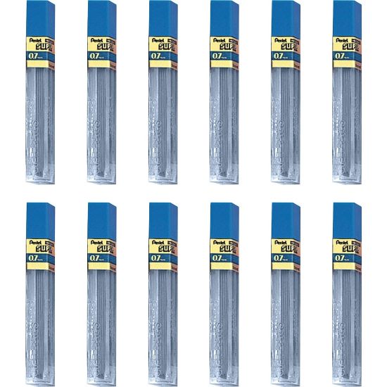 Picture of Pentel Super Hi-Polymer Leads - 0.7 mmMedium Point - 2H - Black - 144 / Box