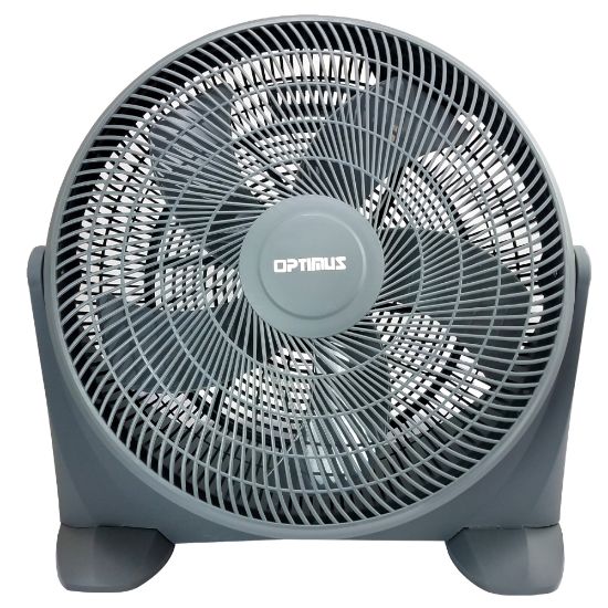 Picture of Optimus Turbo High-Performance 3-Speed Air Circulator, 24in x 22in, Gray