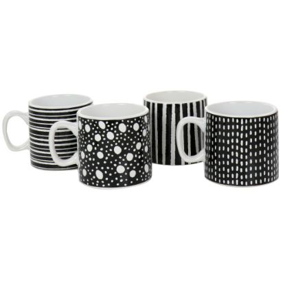 Picture of Mr. Coffee Napoli Caffe 4-Piece Mug Set, 17 Oz, Black