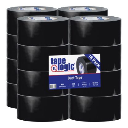 Picture of Tape Logic Color Duct Tape, 3in Core, 3in x 180ft, Black, Case Of 16