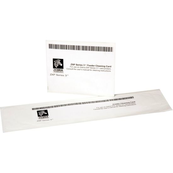 Picture of Zebra Cleaning Kit - 8-pack - printer cleaning card kit - for ZXP Series 3, 3 QuikCard ID Solution