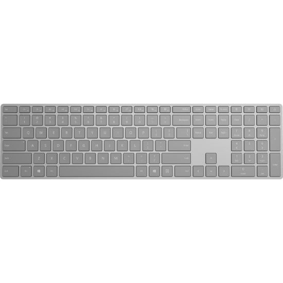 Picture of Microsoft Surface Keyboard - Wireless Connectivity - Bluetooth - QWERTY Layout - Smartphone - Mac, Android, Windows, iOS - Silver