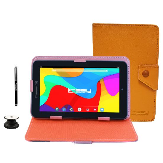 Picture of Linsay F7 Tablet, 7in Screen, 2GB Memory, 64GB Storage, Android 13, Brown