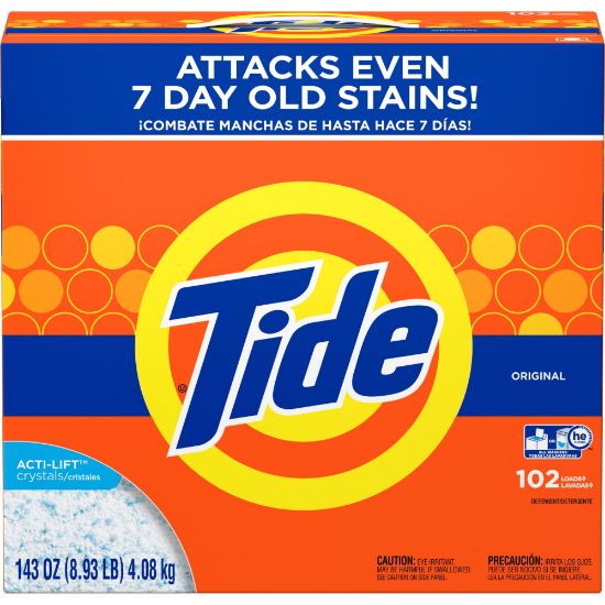 Picture of Tide Original Laundry Powder - Concentrate Powder - 143 oz (8.94 lb) - Original Scent - 2 / Carton - White