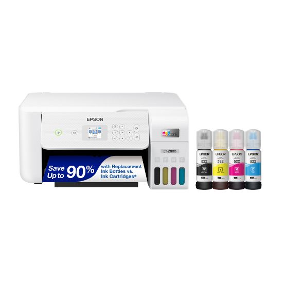 Picture of Epson EcoTank ET-2800 All-in-One Supertank Color Printer, White