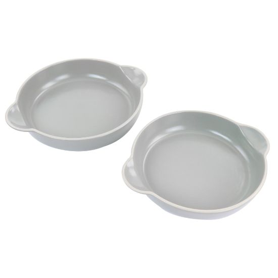 Picture of Gibson Home Rockaway 2-Piece Nesting Bakeware Bowl Set, Gray