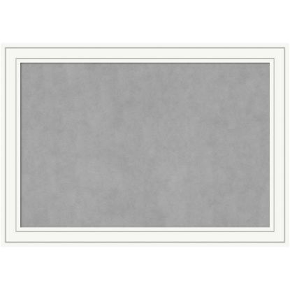 Picture of Amanti Art Magnetic Bulletin Board, Steel/Aluminum, 41in x 29in, Craftsman White Wood Frame