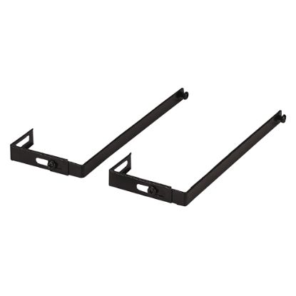 Picture of OIC Adjustable Partition Hangers, Black, Pack Of 2