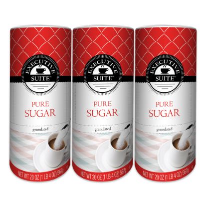 Picture of Executive Suite Pure Sugar, 20 Oz, Pack Of 3 Canisters