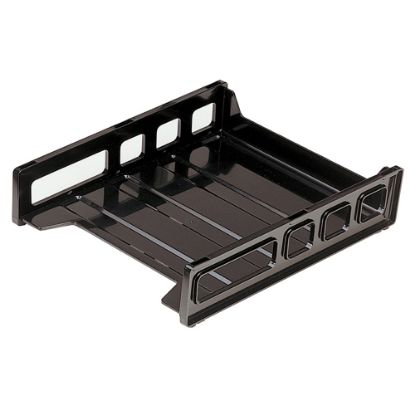 Picture of OIC Front-Loading Stackable Desk Tray, Letter Size, Smoke