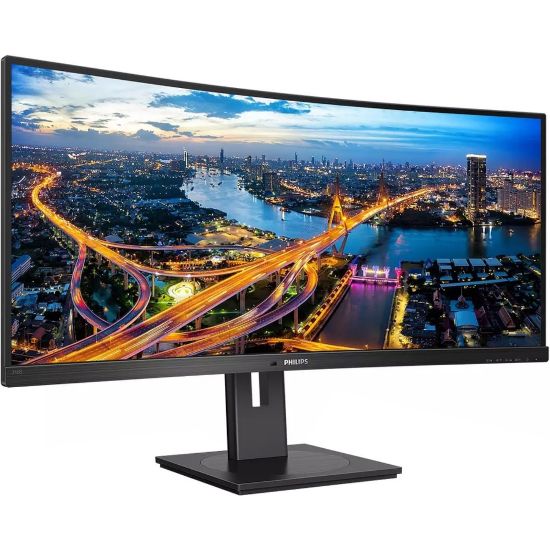 Picture of Philips Ultrawide 346B1C 34in WQHD Curved Screen WLED LCD Monitor - 21:9 - Textured Black - 34in Class - Vertical Alignment (VA) - 3440 x 1440 - 16.7 Million Colors - Adaptive Sync - 300 Nit - 4 ms - 100 Hz Refresh Rate