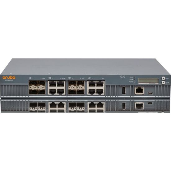 Picture of HPE 7030 Wireless LAN Controller - 8 x Network (RJ-45) - Gigabit Ethernet - Rack-mountable