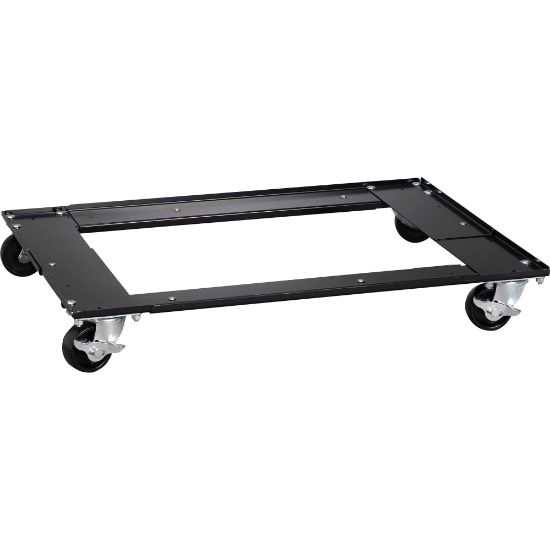 Picture of Lorell Commercial Cabinet Dolly - Metal - x 42in Width x 24in Depth x 4in Height - Black - 1 Each