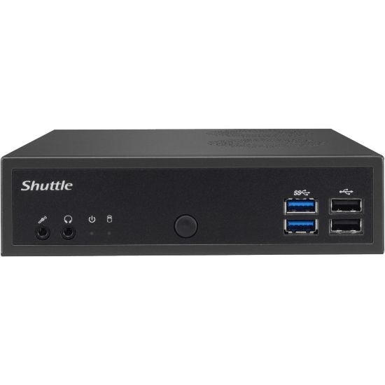 Picture of Shuttle XPC slim DH02U3 Barebone System - Slim PC - Intel Core i3 7th Gen i3-7100U 2.40 GHz - 32 GB DDR4 SDRAM Maximum RAM Support - 2 Total Memory Slots - NVIDIA GeForce GTX 1050 4 GB Graphic(s) - 3 Year