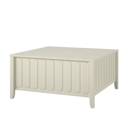 Picture of Ameriwood Home Novogratz Her Majesty Lift Top Coffee Table, 17-13/16inH x 35-3/4inW x 35-3/4inD, White