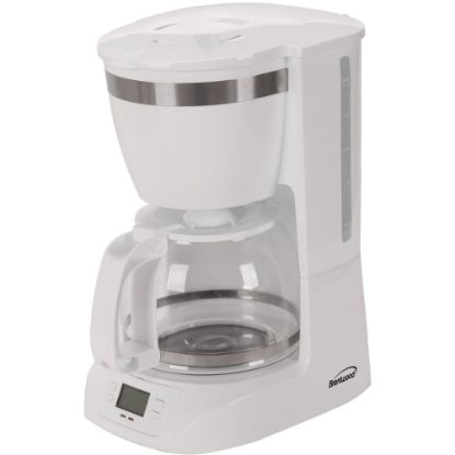 Picture of Brentwood TS-219W 10 Cup Digital Coffee Maker, White - Programmable - 800 W - 10 Cup(s) - Multi-serve - Timer - White