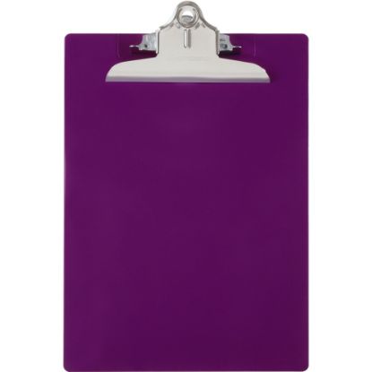 Picture of Saunders 96% Recycled Antibacterial Clipboard With Hanging Hole, 13 1/4inH x 9inW x 1 3/4inD, Letter, Purple