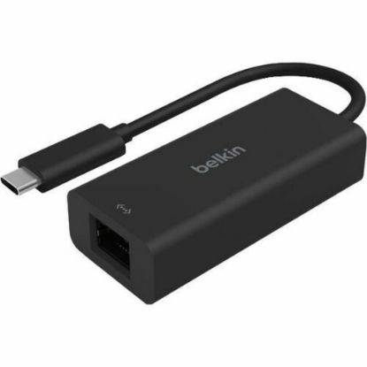 Picture of Belkin Connect USB-C to 2.5 Gb Ethernet Adapter - USB Type C - 320 MB/s Data Transfer Rate - 1 Port(s) - 1 - Twisted Pair - 10/100/1000Base-T