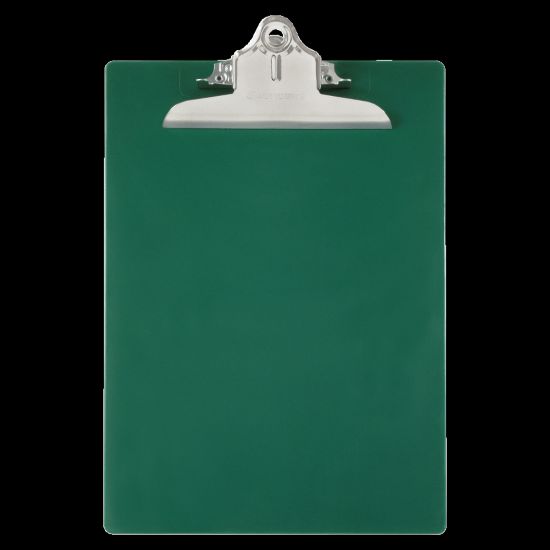 Picture of Saunders 96% Recycled Antibacterial Clipboard With Hanging Hole, 13 1/4inH x 9inW x 1 3/4inD, Letter, Green