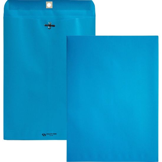 Picture of Quality Park #90 Envelopes, Clasp Closure, Blue, Pack Of 10 Envelopes