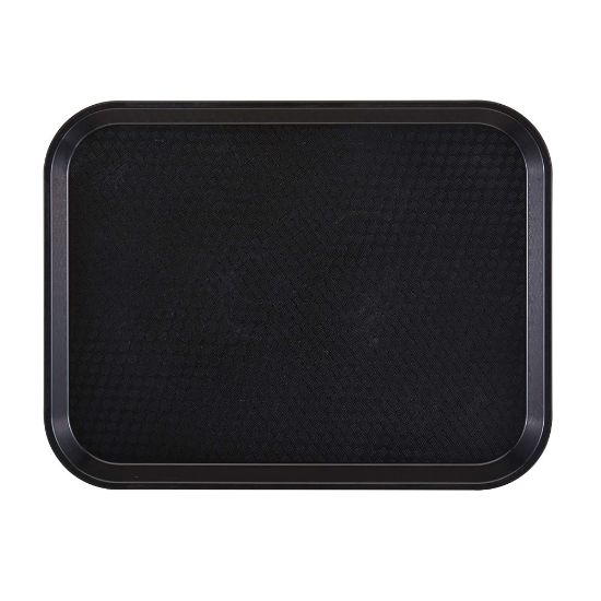 Picture of Cambro Fast Food Trays, 10in x 14in, Black, Pack Of 24 Trays