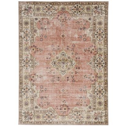 Picture of Linon Washable Area Rug, 3ft x 5ft, Hailie Pale Blue/Ivory