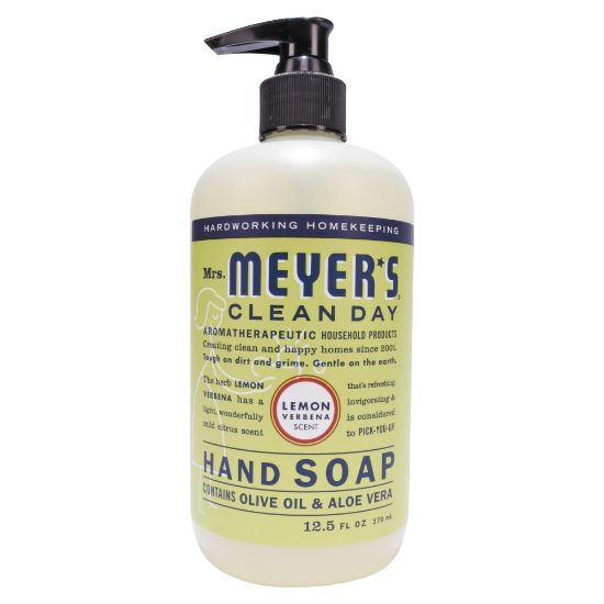 Picture of Mrs. Meyers Clean Day Liquid Hand Soap, Lemon Scent, 12.5 Oz, Carton Of 6 Bottles