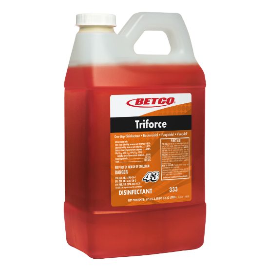 Picture of Betco Triforce Disinfectants, Fresh Scent, 77.2 Oz, Orange, Pack Of 4 Disinfectants