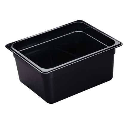 Picture of Cambro H-Pan High-Heat GN 1/2 Food Pans, 6inH x 10-7/16inW x 12-3/4inD, Black, Pack Of 6 Pans