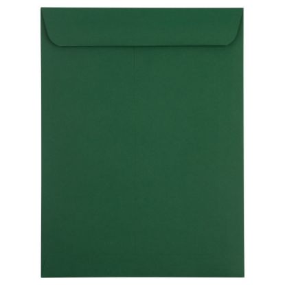 Picture of JAM Paper Open-End 9in x 12in Envelopes, Gummed Seal, Dark Green, Pack Of 25 Envelopes