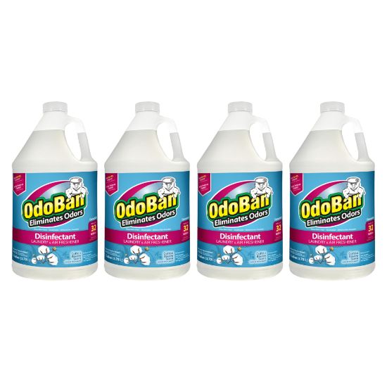 Picture of OdoBan Odor Eliminator Disinfectant Concentrate, Cotton Breeze Scent, 128 Oz, Case Of 4 Bottles