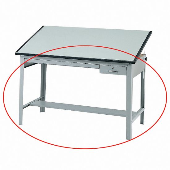 Picture of Safco Precision Drafting Table Base, 35-1/2inH x 56-3/8inW x 30-1/2inD, Gray