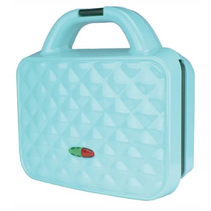 Picture of Brentwood Couture Purse Non-Stick Dual Waffle Maker, 3-1/2inH x 8-1/4inW x 8-3/4inD, Blue