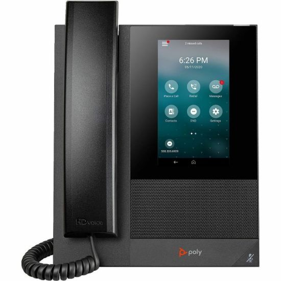 Picture of Poly CCX 400 IP Phone - Corded - Corded - Wall Mountable, Desktop - Black - 24 x Total Line - VoIP - 2 x Network (RJ-45) - PoE Ports