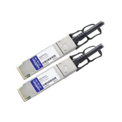 Picture of AddOn 5m NetAPP Compatible QSFP+ DAC - Direct attach cable - QSFP+ to QSFP+ - 16.4 ft - twinaxial - SFF-8436/IEEE 802.3ba - passive