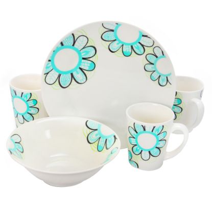 Picture of Gibson Home Lush Blossom 12-Piece Dinnerware Set