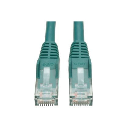 Picture of Tripp Lite Cat6 Gigabit Snagless Molded Patch Cable, 15ft, Green