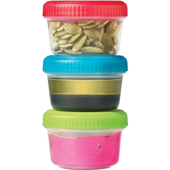 Picture of Starfrit Easy Lunch - Set of 3 Mini Containers - Dipping - Dishwasher Safe - Microwave Safe - Multi - Polypropylene Body - 3 / Set