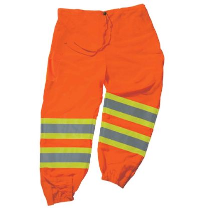 Picture of Ergodyne GloWear 8911 Class E Polyester 2-Tone Pants, 2X/3X, Orange