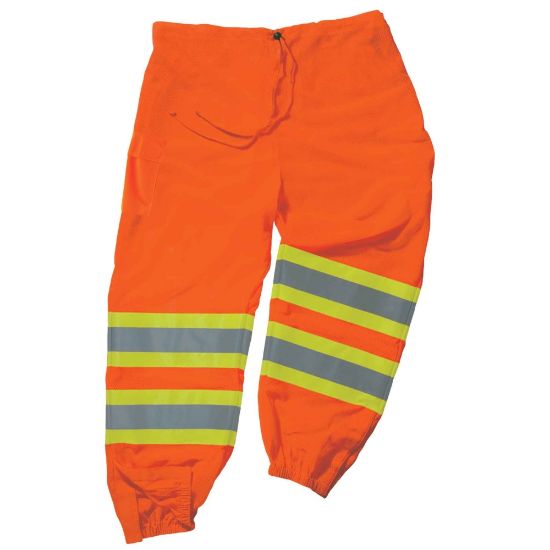 Picture of Ergodyne GloWear 8911 Class E Polyester 2-Tone Pants, 2X/3X, Orange