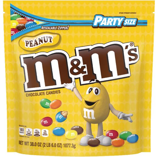 Picture of M&Ms Peanut Chocolate Candies, 38 Oz