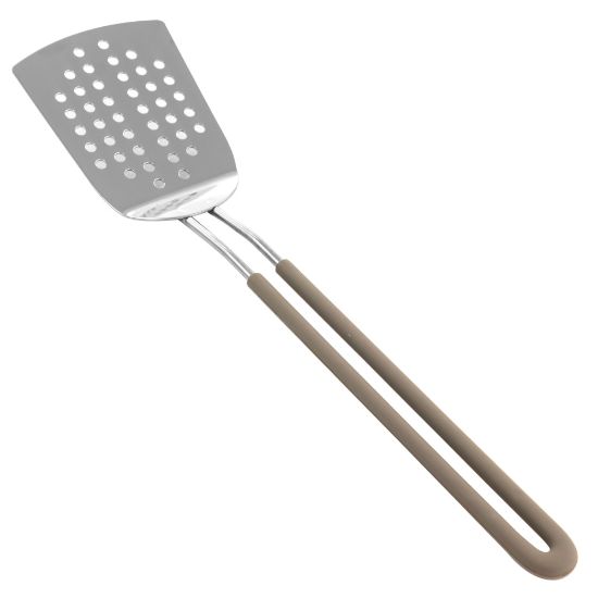 Picture of Martha Stewart Stainless Steel Slotted Spatula, Gray