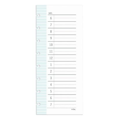 Picture of TUL Discbound Daily Schedule Pad, 3-1/2in x 8-1/2in, 50 Sheets