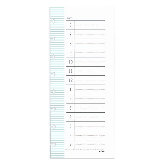 Picture of TUL Discbound Daily Schedule Pad, 3-1/2in x 8-1/2in, 50 Sheets